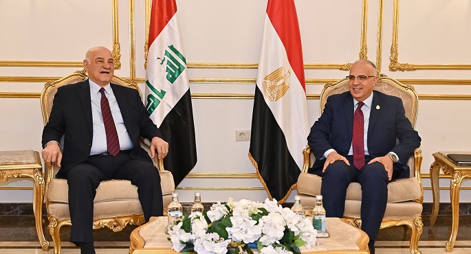 وزير الرى يبحث مع وزير الموارد المائية العراقى تعزيز التعاون لتحسين عملية إدارة المياه وتبادل الخبرات