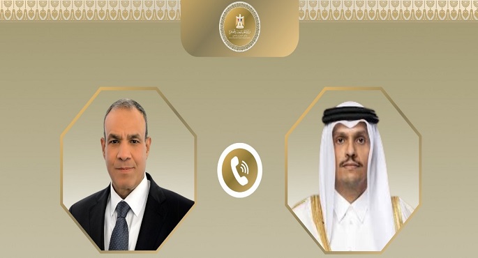 وزير الخارجية ونظيره القطرى يرفضان أى محاولات للتهجير أو تغيير الواقع الديموغرافى فى غزة