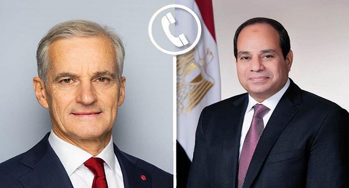 الرئيس السيسى يشيد بمواقف النرويج الداعمة للقضية الفلسطينية