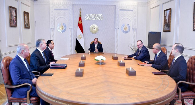 الرئيس السيسى يشيد بخطط شركة “أباتشى” العالمية لتوسيع أعمالها فى مصر