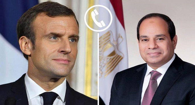 ماكرون يهنئ الرئيس السيسى بفوز خالد العنانى مديرًا عاما لمنظمة اليونسكو