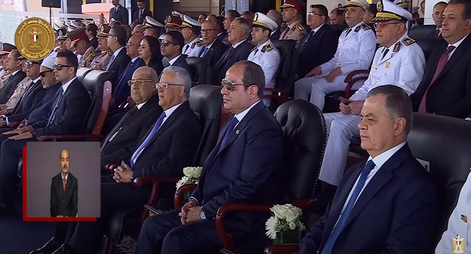 بالفيديو .. الرئيس السيسى يشهد الاحتفال بتخريج دفعة جديدة من طلبة كلية الشرطة