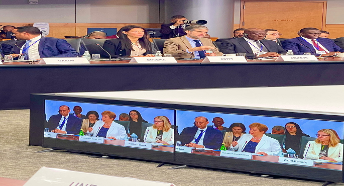 المشاط تُلقي كلمة مصر بالاجتماع الوزارى لمجموعة الـ 24 الحكومية الدولية المعنية بالشئون النقدية والتنمية الدولية “G-24”