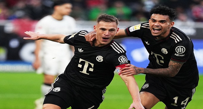 بايرن ميونخ يواصل تربعه على صدارة الدورى الألمانى بفوزه على بوروسيا مونشجلادباخ 3ـ0