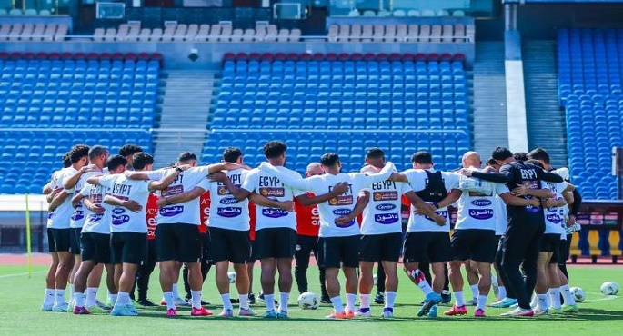 منتخب مصر يختتم تدريباته قبل السفر للمغرب لمواجهة جيبوتى بتصفيات المونديال