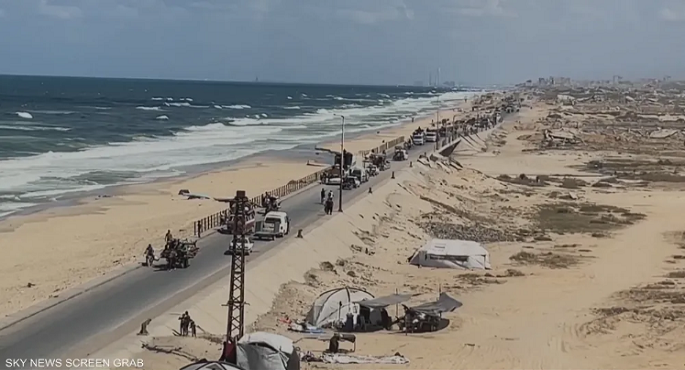 الجيش الإسرائيلى يغلق ممرًا متاحًا للمتجهين شمالًا من جنوب غزة