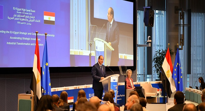 بالفيديو والصور.. الرئيس السيسى: مصر على أعتاب مرحلة جديدة من التعاون الاقتصادى مع أوروبا