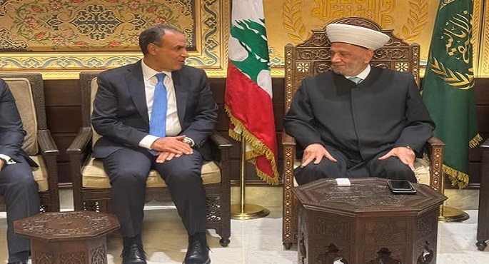 وزير الخارجية يلتقى مفتى الجمهورية اللبنانية