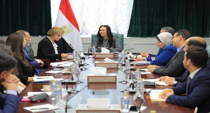وزيرة التضامن تلتقى المديرة الإقليمية للتنمية البشرية بالشرق الأوسط وشمال أفريقيا بالبنك الدولى