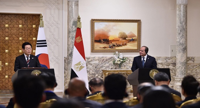 رئيس كوريا الجنوبية: التعاون مع مصر وثيق ويقوم على الاحترام المتبادل