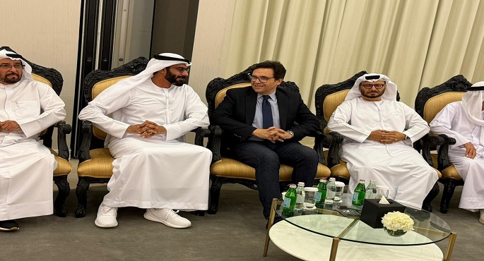وزير الثقافة يلتقى نظيره الإماراتى ويشهد حفل توزيع جوائز مؤسسة العويس الثقافية