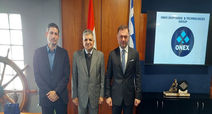 أسامة ربيع يبحث سبل التعاون مع ترسانة ONEX اليونانية فى مجالات التصنيع المشترك