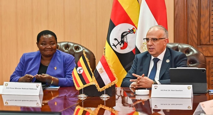 بالصور.. وزير الرى يلتقى رئيسة وزراء جمهورية أوغندا لبحث سبل تعزيز التعاون بين مصر وأوغندا فى مجال المياه