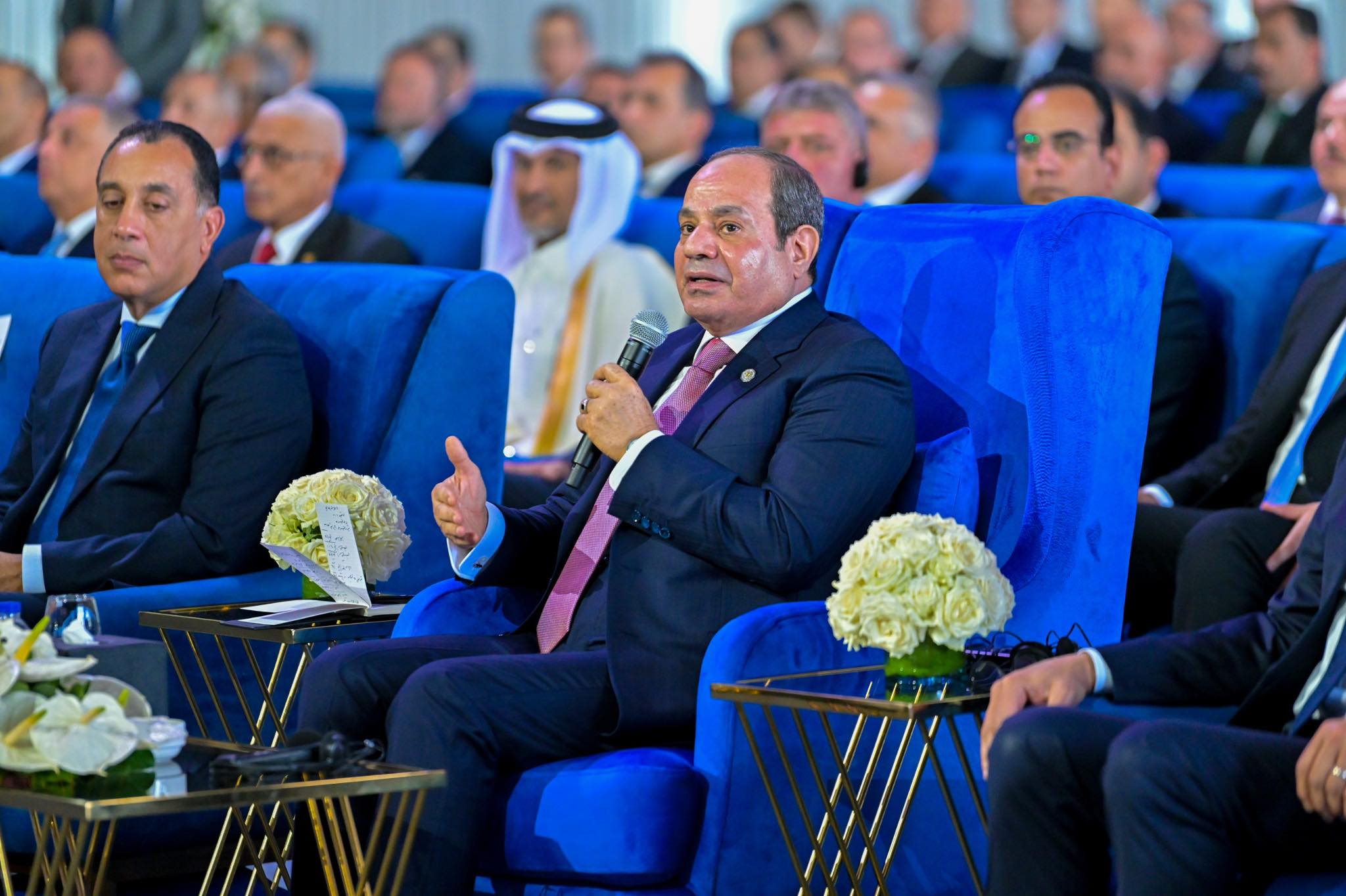 الرئيس السيسى: مصر تتمتع بفرص واعدة بفضل موقعها الجغرافى المتميز ووجود قناة السويس كممر ملاحى عالمى
