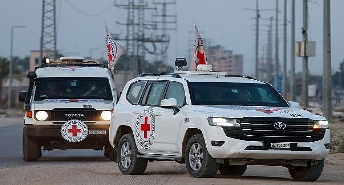 “الصليب الأحمر” يتسلم رفات محتجز إسرائيلى من حماس فى غزة