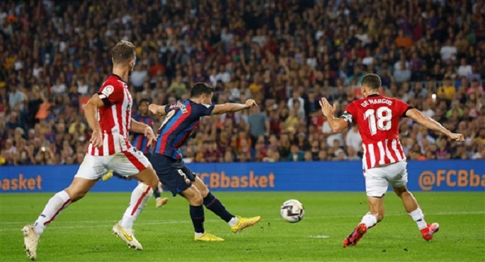برشلونة يقسو على أتلتيك بلباو 4-0 فى الدورى الإسبانى