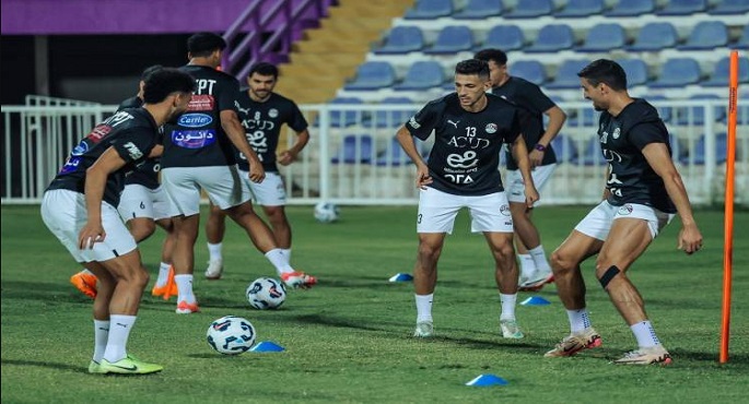 منتخب مصر يختتم تدريباته اليوم لمواجهة كاب فيردى غدًا فى دورة العين الودية