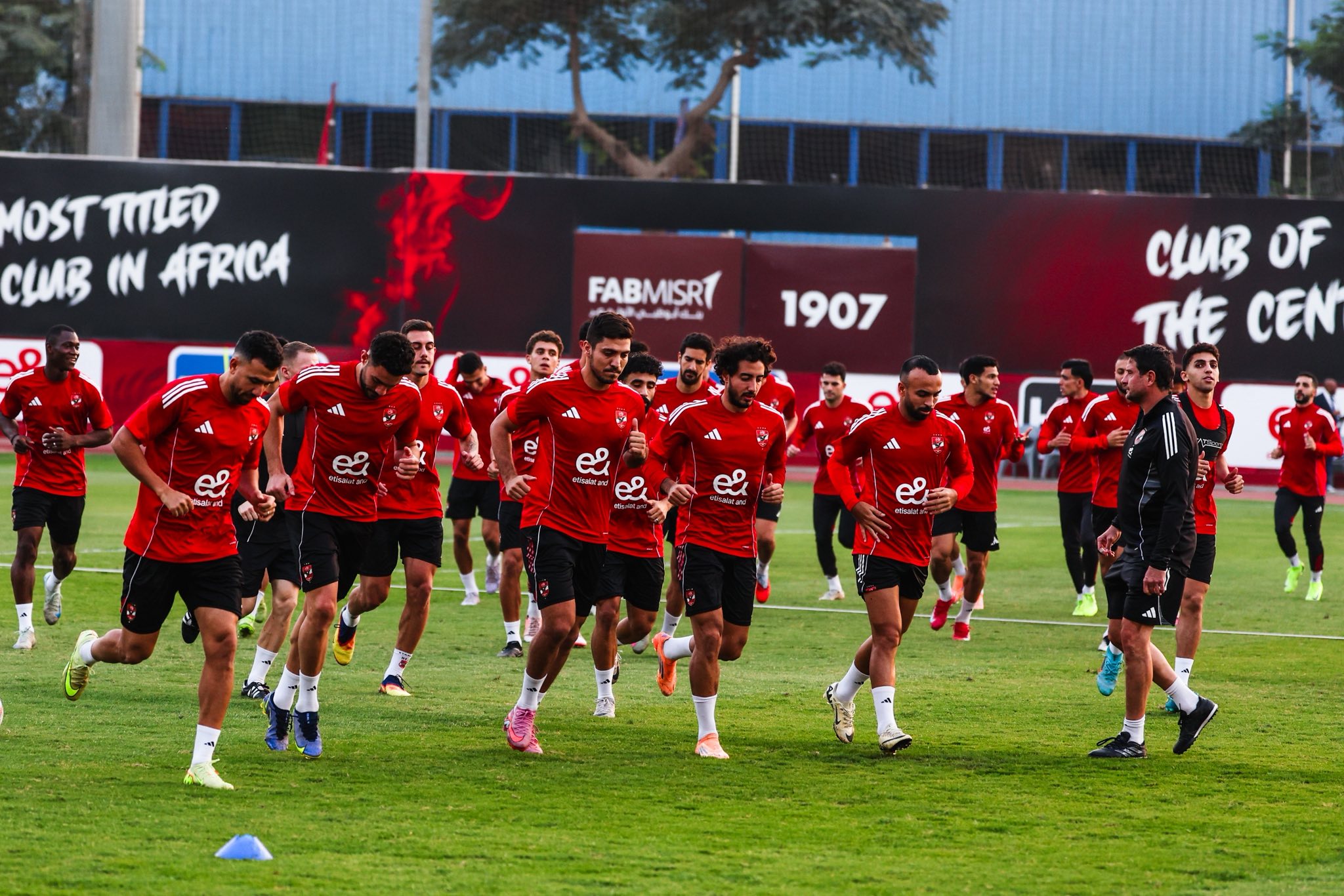 الأهلى يواصل استعداداته لمواجهة الجيش الملكى فى دورى أبطال أفريقيا