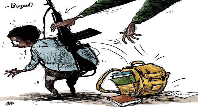 تسليح أطفال السودان لدفعهم للمشاركة فى القتال