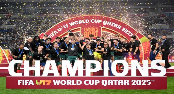البرتغال تهزم النمسا بهدف وتتوج بكأس العالم للناشئين تحت 17 سنة للمرة الأولى فى التاريخ