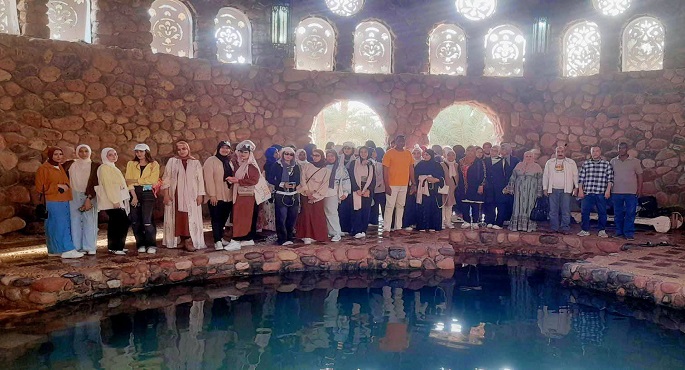منطقة حمام موسى تشهد أولى جولات الملتقى الثقافى الـ22 لفنون الفتاة والمرأة الحدودية