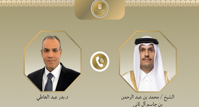 وزير الخارجية يشدد فى اتصال مع نظيره القطرى على أهمية تثبيت وقف إطلاق النار بغزة