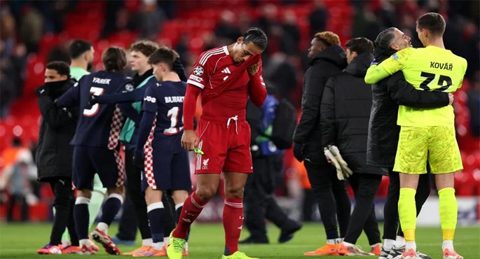ليفربول يسجل رقما سلبيا بعد الهزيمة برباعية أمام آيندهوفن