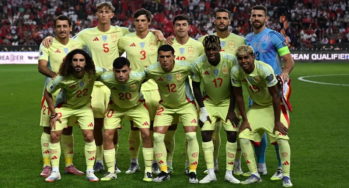 إسبانيا تواجه تركيا فى تصفيات كأس العالم 2026