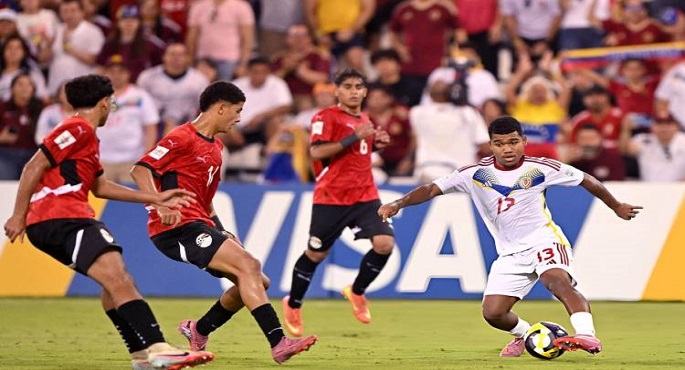 منتخب مصر يتعادل مع فنزويلا 1-1 فى كأس العالم للناشئين بعشرة لاعبين