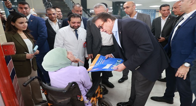 وزير الصحة يتفقد مشروع مبنى الطب الرياضى بالمعهد القومي للجهاز الحركى ويوجه بتسريع الأعمال الإنشائية