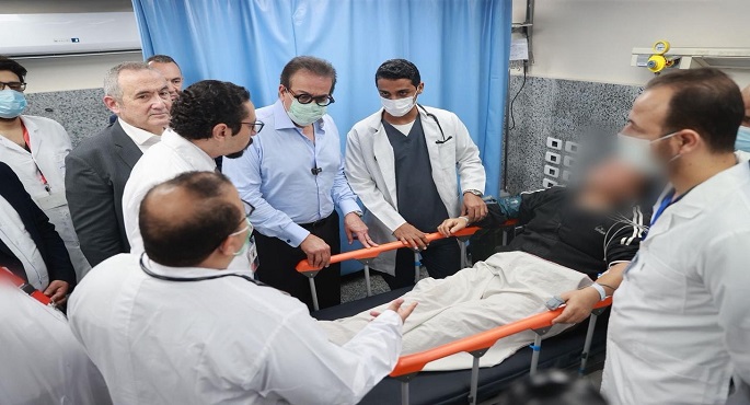 وزير الصحة يفتتح تطوير قسم الاستقبال والطوارئ بمعهد القلب القومى