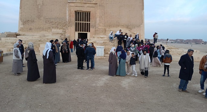الشمس تغيب عن قدس الأقداس بمعبد قصر قارون