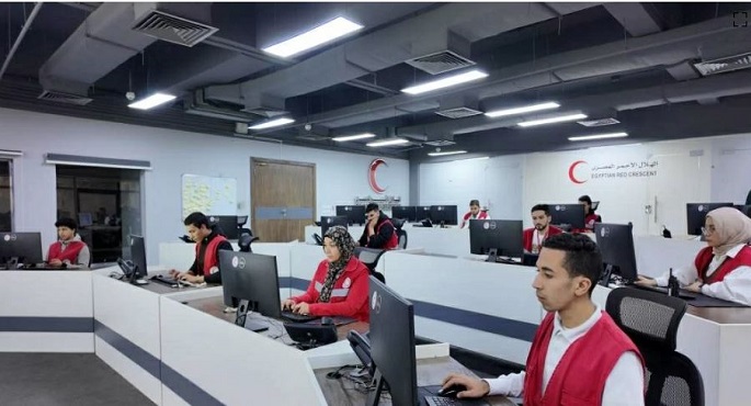 الهلال الأحمر المصرى يرفع درجة الاستعداد القصوى لمواجهة عدم استقرار الأحوال الجوية