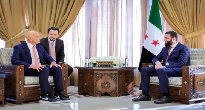 الشرع يبحث مع المبعوث الأمريكى الخاص التطورات الأخيرة بالمنطقة