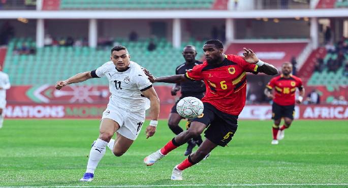 التعادل السلبى بالشوط الأول من مباراة منتخب الفراعنة وأنجولا