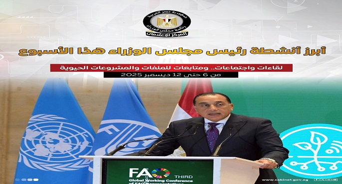 بالإنفوجراف.. أبرز أنشطة رئيس الوزراء خلال أسبوع