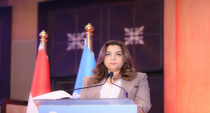 منال عوض تتسلم رئاسة المؤتمر لمدة عامين وتطلق شارة البدء للدورة الرابعة والعشرين
