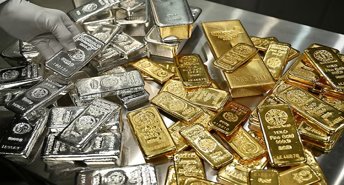 الذهب والفضة يتكبدان خسائر حادة مع تصاعد التوترات فى الشرق الأوسط وتزايد الضغوط التضخمية