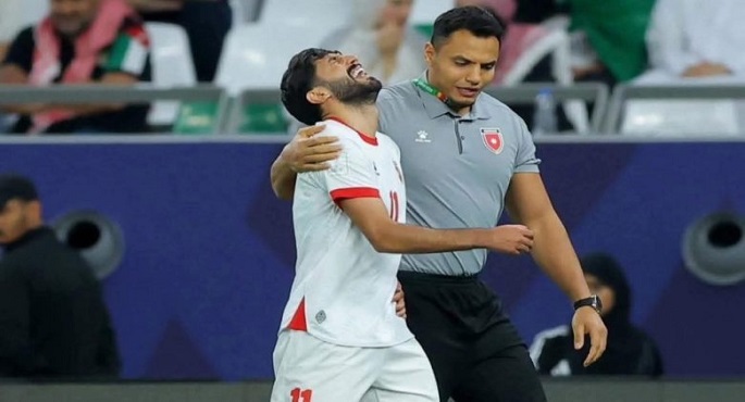 رسميًا.. الاتحاد الأردنى يؤكد إصابة يزن النعيمات بقطع فى الرباط الصليبى