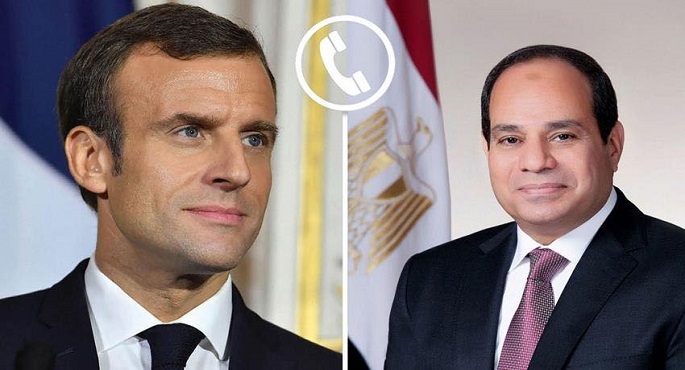 الرئيس السيسى وماكرون يبحثان هاتفيا تعزيز العلاقات الثنائية وتطورات الأوضاع الإقليمية