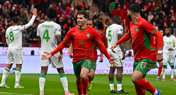 المغرب يستهل مشواره فى أمم افريقيا بثنائية أمام جزر القمر
