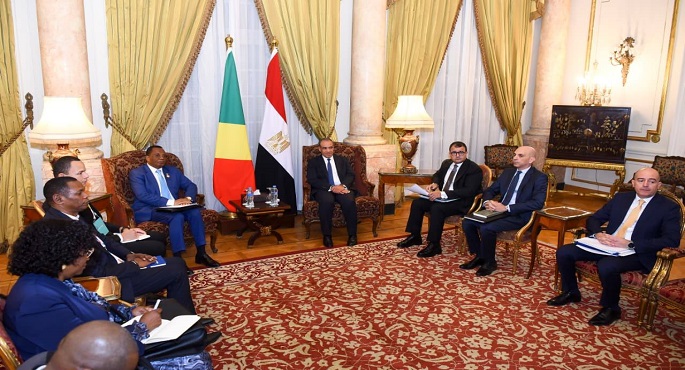 وزير الخارجية يبحث تعزيز التعاون الثنائى مع وزير خارجية جمهورية الكونجو