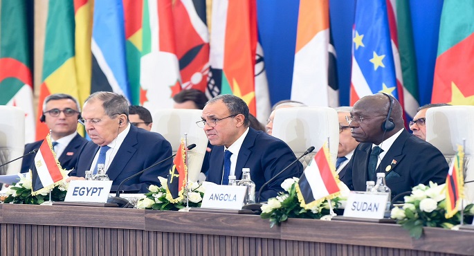 وزير الخارجية يستعرض رؤية مصر للأمن والتنمية فى إفريقيا خلال منتدى الشراكة الروسية-الإفريقية
