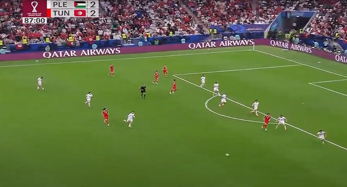 فلسطين تخطف نقطة مثيرة من تونس فى كأس العرب