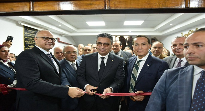 وزير التموين ومحافظ القليوبية يفتتحان مكتب السجل التجارى المميز بالغرفة التجارية ببنها
