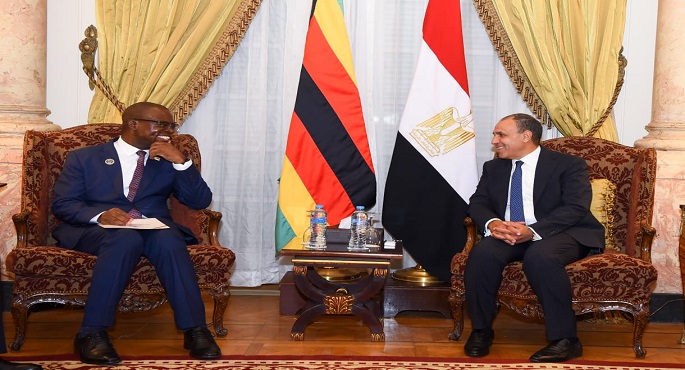 وزير الخارجية يبحث مع نظيره الزيمبابوى تعزيز التعاون الثنائى وتنسيق المواقف المشتركة