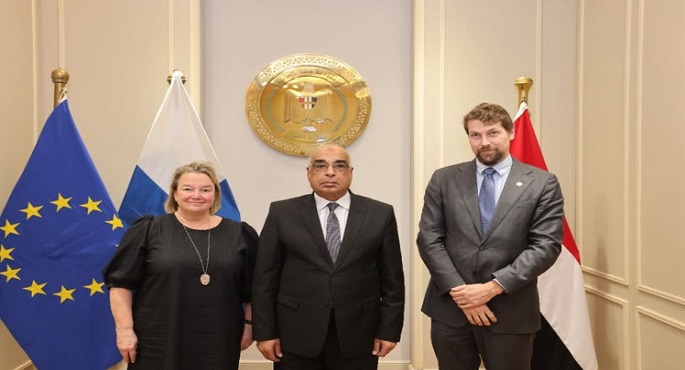 وزير العدل يبحث مع مديرة مركز سيادة القانون بجمهورية فنلندا التعاون المشترك