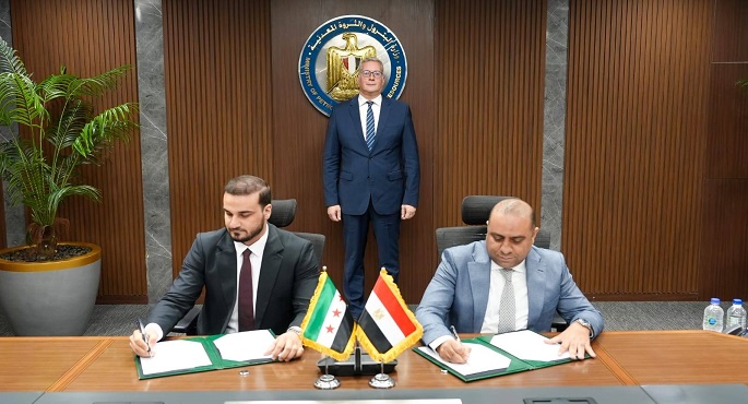 توقيع مذكرتى تفاهم وتقديم الخبرات الفنية المصرية لقطاع الطاقة السورى