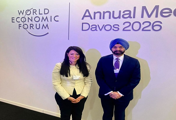 وزيرة التخطيط تلتقى رئيس مجموعة البنك الدولى خلال فعاليات منتدى دافوس 2026