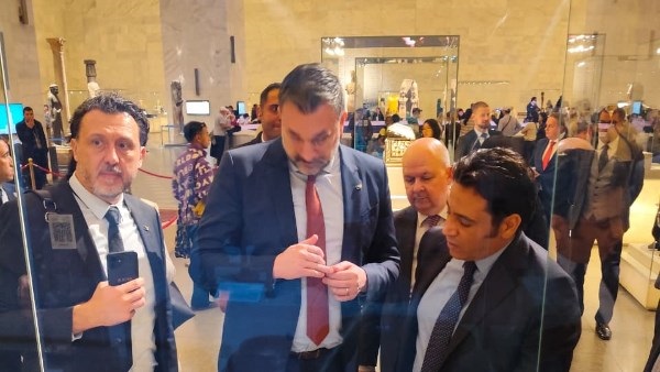 متحفا القومى للحضارة المصرية والمصرى الكبير يستقبلان وزير خارجية البوسنة والهرسك